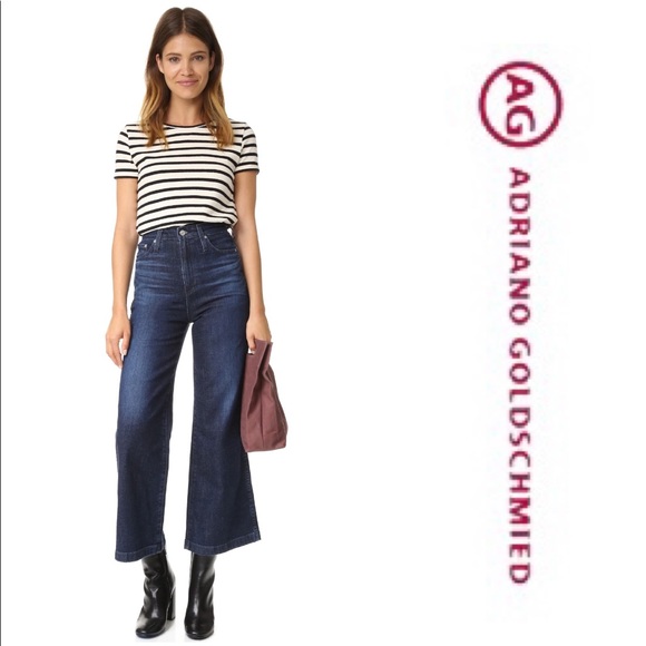 AG The Yvette High Rise Wide Leg Ankle Jeans - Picture 2 of 6